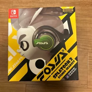 Nintendo Switch Stereo Headset Empera Hook HDP Splatoon 2 NSW-047 Used - Picture 1 of 7