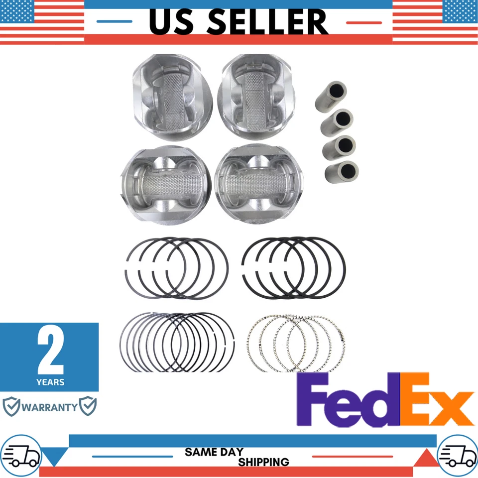 Kit de anillos de pistón para Jeep Cherokee XJ Wrangler TJ Dodge Dakota 2,5 L 96-02 OHV Foto 1 de 4