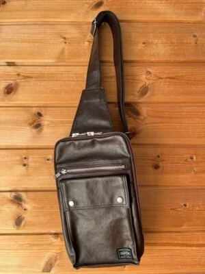 Bolso de Hombro PORTER Yoshida Kaban Estilo Libre Bolso de Hombro Marrón Foto 1 de 4