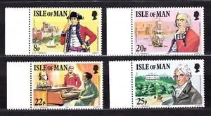 ISLE OF MAN #193-196 MNH COL. MARK WILKS, GOV. OF ST. HELENA - Picture 1 of 1