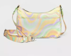 Swirl Print Crossbody Bag with Pouch - Wild Fable , Multicolored/Swirl Print - Picture 1 of 4
