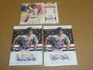 2013 Panini USA BOX SET SAM FERRI LOT OF 3 AUTOGRAPH/AUTO JERSEY