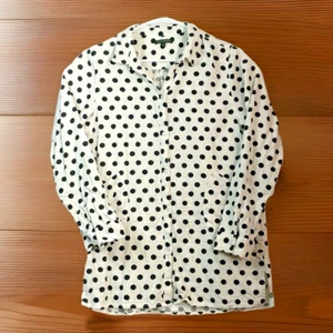 For Cynthia Women Large Tunic Top Polka Dot Pockets Roll Tab Lagenlook - Picture 1 of 12