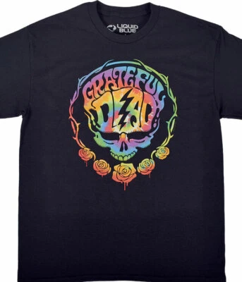 Grateful Dead- DEADHEAD-Rainbow SYF Roses-T-SHIRT S,M,L,XL,XXL-3X,5X,6X Garcia - Image 1 of 3