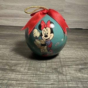 Adorno de Navidad Minnie vintage años 90 doble cara de Disney - Imagen 1 de 6
