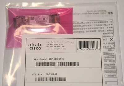 NUEVO Transceptor sellado Cisco SFP-10G-SR-S 10G-SR 850nm 300m MMF LC SFP+ *Envío a EE. UU. Foto 1 de 3
