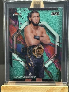 2024 Topps Finest UFC Islam Makhachev #63 Aqua Shimmer Refractor - Picture 1 of 2