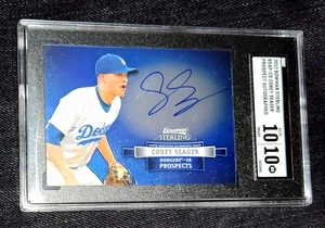 Corey Seager RC AUTO 2012 Bowman Sterling Prospect Autographs SGC 10 AUTO 10 - Picture 1 of 3