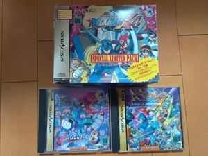 Mega Man X4 Special Limited Edition Pack X3 8 Set Capcom SEGA SATURN SS NTSC-J - Picture 1 of 5