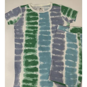 Crewcuts snugfit 2 piece shorts pajamas boys kids pajamas tie dye cotton 10 - Picture 1 of 4