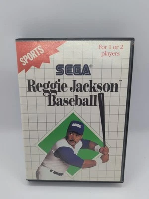 Reggie Jackson Baseball (SMS Sega Master System 1988) Case No Manual Cartridge - Image 1 of 3