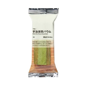 MUJI Baumkuchen Matcha Baum Cake Donuts Tea Dessert Sweets Snack UJI Japan 78g - Picture 1 of 22