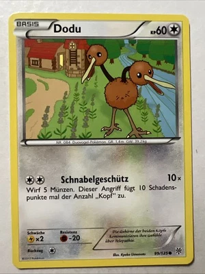 Pokemon Karte Dodu 99/135 Plasma-Sturm Deutsch - Bild 1 von 2