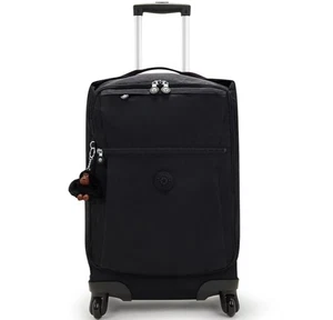 KIPLING Darcy Small Nylon Carry-on Suitcase Rolling Luggage BLACK 21"x14"x9" - Picture 1 of 10