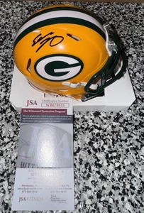 EDDIE LACY signed auto GREEN BAY PACKERS SPEED Mini Football Helmet w/ COA JSA - Picture 1 of 8