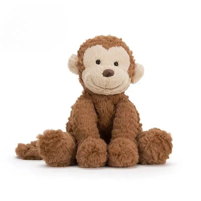Jellycat Baby comfort toy wavy fur monkey Soft Plush Toys With Tag/Bag Gift 23cm - image 1 of 4