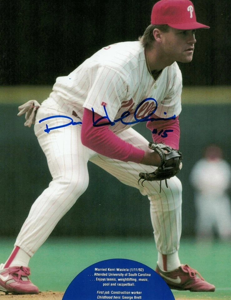 Dave Hollins Philadelphia Phillies Autograph 8x10 APE COA - Image 1 of 1
