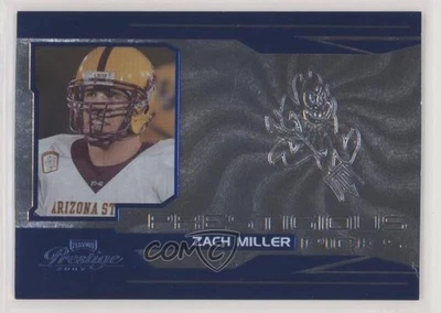 2007 Playoff Prestige Prestigious Picks Blue /1000 Zach Miller #PK-10 Rookie RC - Image 1 of 2