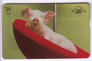 TEST CARTE CARD .. AUTRICHE 20U L&G PRIVEE ESSAI DUMMY COCHON PORC PIG TBE/LUXE - Picture 1 of 2