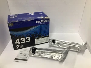 Brother TN-433 2 Pack Toner GENUINE OEM TN433 2PK - Picture 1 of 2