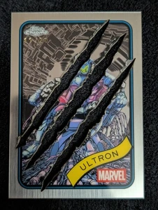 2025 TOPPS Chrome Marvel Claw Cut Stainless Steel Variant Ultron #138 11/20 - Picture 1 of 2