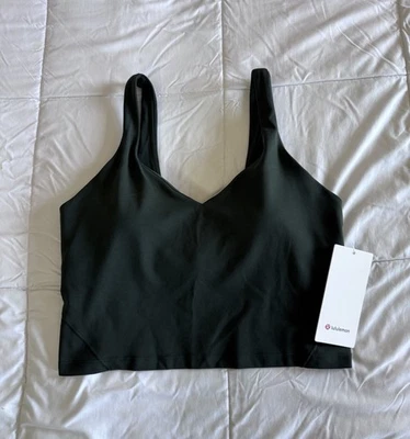 New Lululemon Align Tank Top Size 12 Rainforest Green Bra A/B Cup NWT - Image 1 of 4