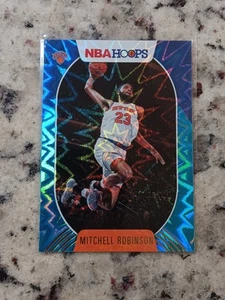 2020-21 Panini Hoops Teal Explosion Mitchell Robinson New York Knicks #63 - Picture 1 of 2
