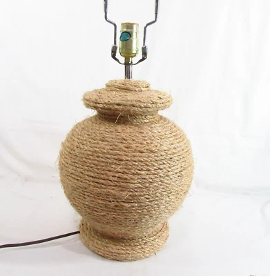 Jute Wrapped Rope Coastal Table Lamp - Image 1 of 4