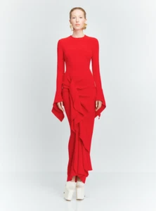 AUTH Solace London The Della Maxi Dress in Red UK8 - Picture 1 of 2