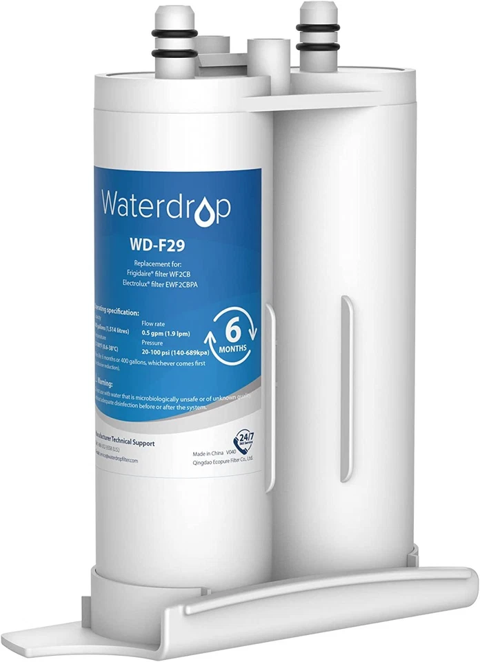 Waterdrop Refrigerator Water Filter, Replacement for WF2CB, PureSource2, 1 Pack - Image 1 of 4