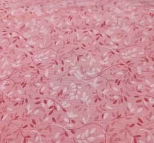 Tessuto da cortile trapuntato cotone rosa fiori rosa chiaro - Foto 1 di 1