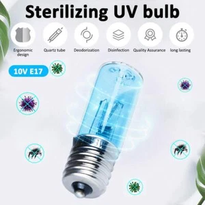 3W UV Bulb Light Bulb E17 Cleaning Lamp Bulb UV Cleaning Bulb UK - Picture 1 of 7