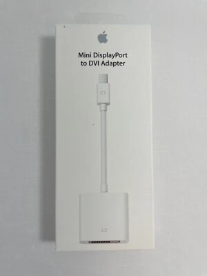 Mini DisplayPort to DVI Adapter - NEW - Genuine Apple Model A1305 - Image 1 of 3