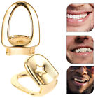 Gold Plated Metal Teeth Grill for Hop Party (2pcs)