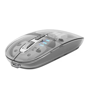 Wireless 2.4G Bluetooth Gaming Mouse Dual Mode BT/USB Esport Clear Mouse - Picture 1 of 11