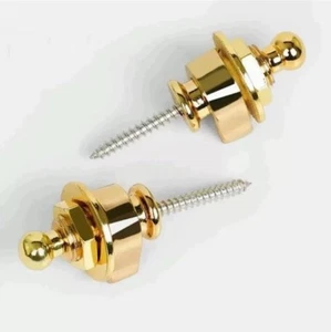 Juego de bloqueo de correa de bajo de liberación rápida estilo Schaller dorado de alta calidad 2 - Imagen 1 de 4