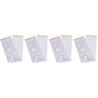 4pcs Height Growth Children Height Measuring Ruler Removable Hanging