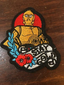 C3PO Patch, Stay Gold, Iron or Sew on, 2 3/4", New - Picture 1 of 2