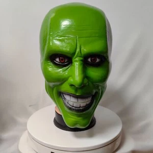 Die Maske Jim Carrey grün Latex Maske Halloween Party Film Cosplay Kostüm heiß - Bild 1 von 10