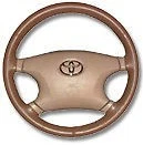 Toyota Genuine Leather Steering Wheel Cover - All Models Custom Wheelskins WSTY - Image 1 of 4