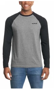 Hurley Still Raglan da uomo (grigio/nero, piccolo) - Foto 1 di 3