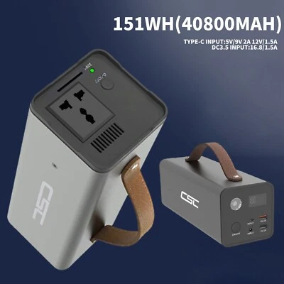 151Wh Tragbare Powerstation Solar Stromspeicher USB Solargenerator für Camping8O - Bild 1 von 4