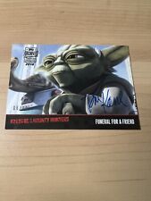 2018 Topps Star Wars Archives Signature Autograph TOM KANE as YODA /10