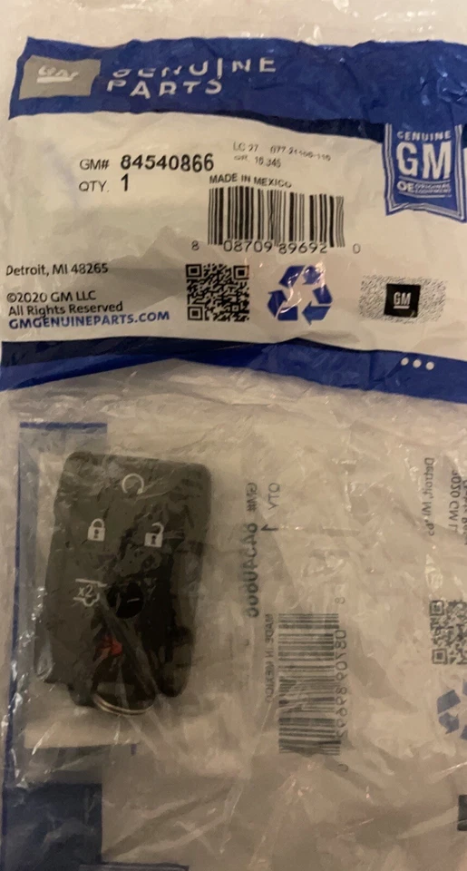 Chevrolet Suburban Tahoe 2015-2019 entrada sin llave GM 84540866 OEM SELLADO Foto 1 de 1