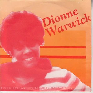 DIONNE WARWICK Walk On By PICTURE SLEEVE 7" 45 record NEW + juke box title strip - Picture 1 of 2