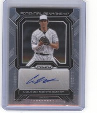 2023 Panini Prizm PP-CM Colson Montgomery Potential Penmanship Auto White Sox