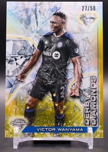 Victor Wanyama 2023 Topps Cromo MLS #DD-6 Derby Diamantes Oro Refractor/50 - Imagen 1 de 2