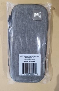 NUEVO NSW Kit de Estuche de Protección Retro Gris Interruptor NINTENDO Regular y OLED - Imagen 1 de 1