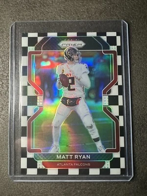 MATT RYAN 2021 Panini Prizm Black & White Checker SSP #324 ULTRA RARE! - Image 1 of 4