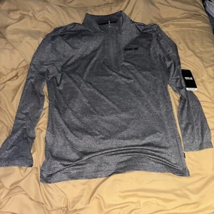 Skechers Men’s 2XL Long Sleeve 1/4 Zip Pullover Mock Neck Gray NWT - Picture 1 of 1